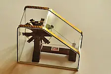 Swavalamban ~ Charkha { Brown . 11.5cm }